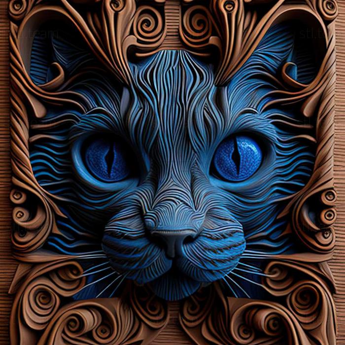 3D model Ojos Azules cat (STL)